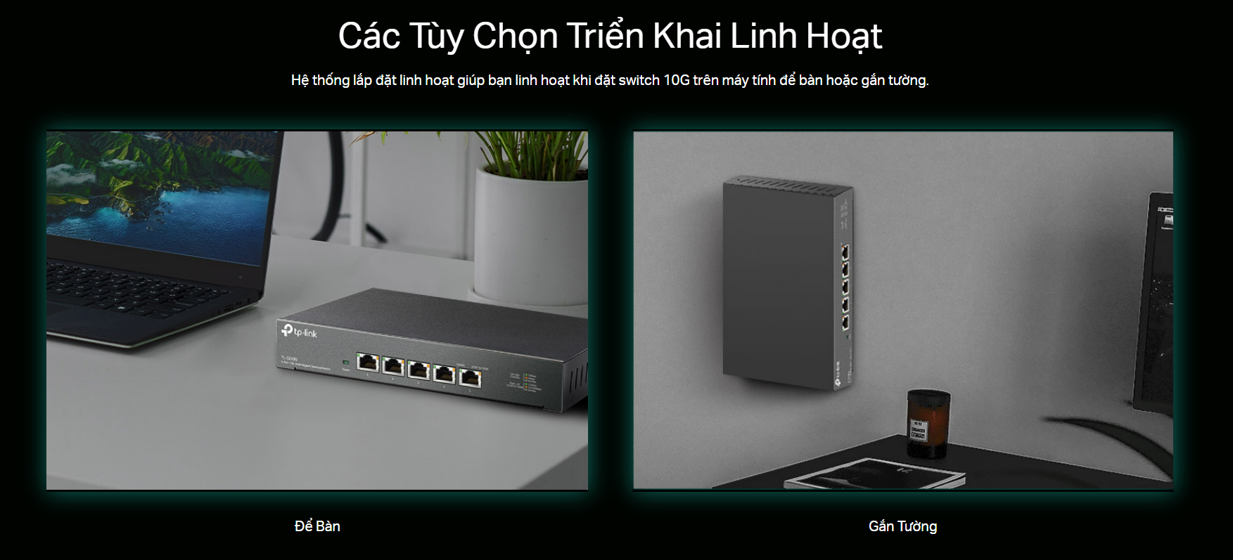 Switch TP-Link TL-SX105 dễ dàng cài đặt Plug and Play