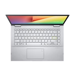 Laptop Asus VivoBook Flip 14 TP470EA-EC346W (i3-1115G4, 4GB LPDDR4X on board, 512GB M.2 NVMe PCIe 3.0 SSD, 14" FHD, Transparent Silver, Win11)