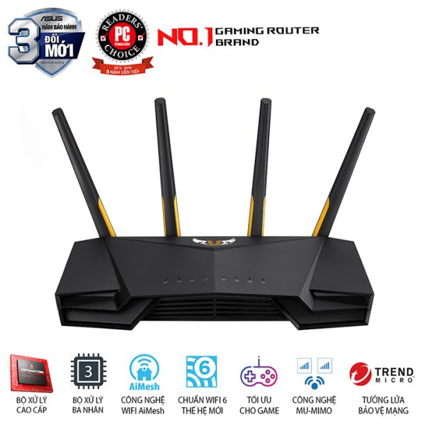 Gaming Router ASUS Dual Band WiFi 6 TUF-AX3000