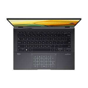 Laptop Asus Zenbook 14 OLED UM3402YA-KM074W (R5-5625U, 8GB LPDDR4X on board, 512GB M.2 NVMe PCIe 3.0 SSD, 14" 2.8K OLED, Win 11, Jade Black)