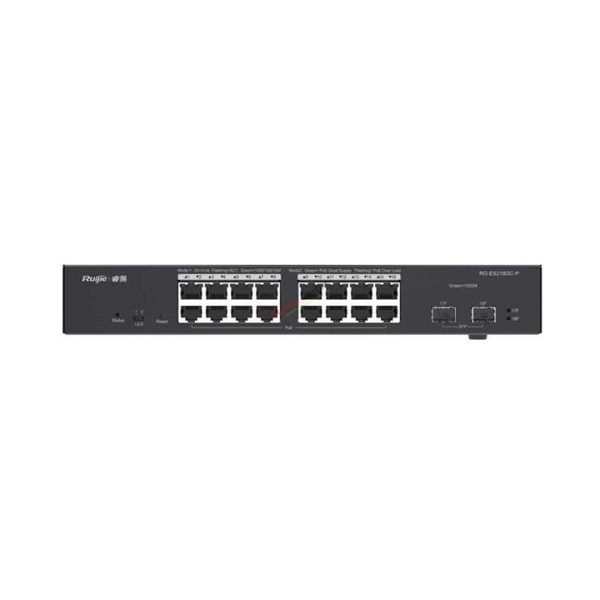 Smart Switch 8 port PoE, 2 port Uplink Gigabit RUIJIE RG-ES218GC-P