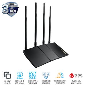 Router Wi-Fi 6 Xuyên Tường Gigabit AX1800 RT-AX1800HP