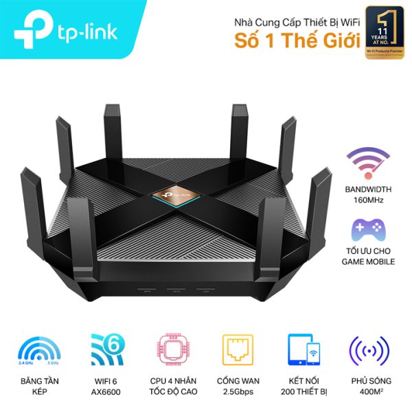 Router Wi-Fi 6 AX6000 TP-Link Archer AX6000