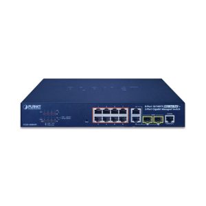 Managed Gigabit Switch PLANET FGSD-1008HPS (8 x 100Mbps RJ45 + 2 x 1G RJ45 + 2 x 1G SFP)