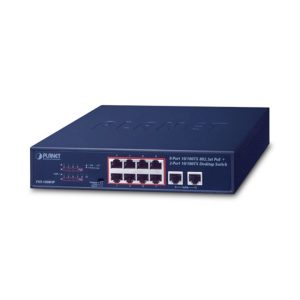 Switch PoE PLANET FSD-1008HP (8 port 100Mbps PoE + 2 port 100Mbps)