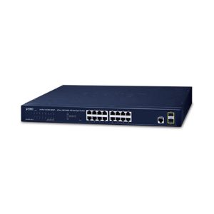Managed Gigabit Switch PLANET GS-4210-16T2S (16 Cổng RJ45 PoE + 2 Cổng 1G SFP)