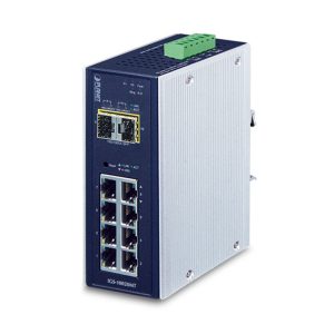 Industrial Managed Gigabit Switch 8 Port GE + 2 Port 1G/2.5G SFP PLANET IGS-10020MT