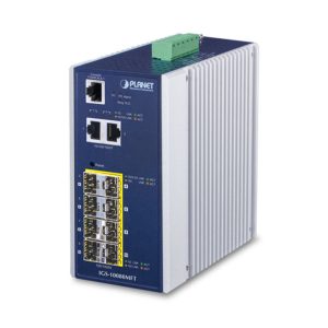 Industrial Managed Gigabit Switch 2 Port GE + 8 Port 1G SFP PLANET IGS-10080MFT