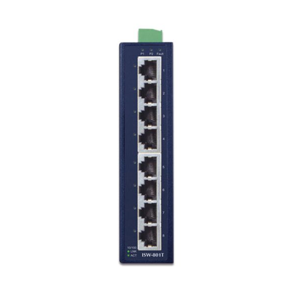 Industrial Switch 8 Port 100Mbps PLANET ISW-801T