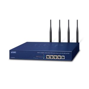 Router VPN Security Wi-Fi 6 AX2400 2.4GHz/5GHz with 4-Port 802.3at PoE+ PLANET VR-300PW6A