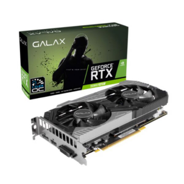 Card màn hình Galax GeForce RTX 2060 Super (1-Click OC) 8GB GDDR6 (26ISL6HP39SS)