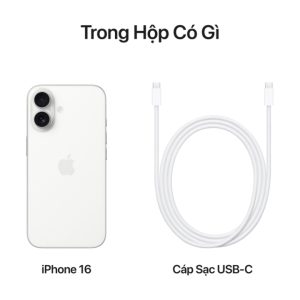 iPhone 16 Plus 128GB (Trắng) - Chính hãng VN/A