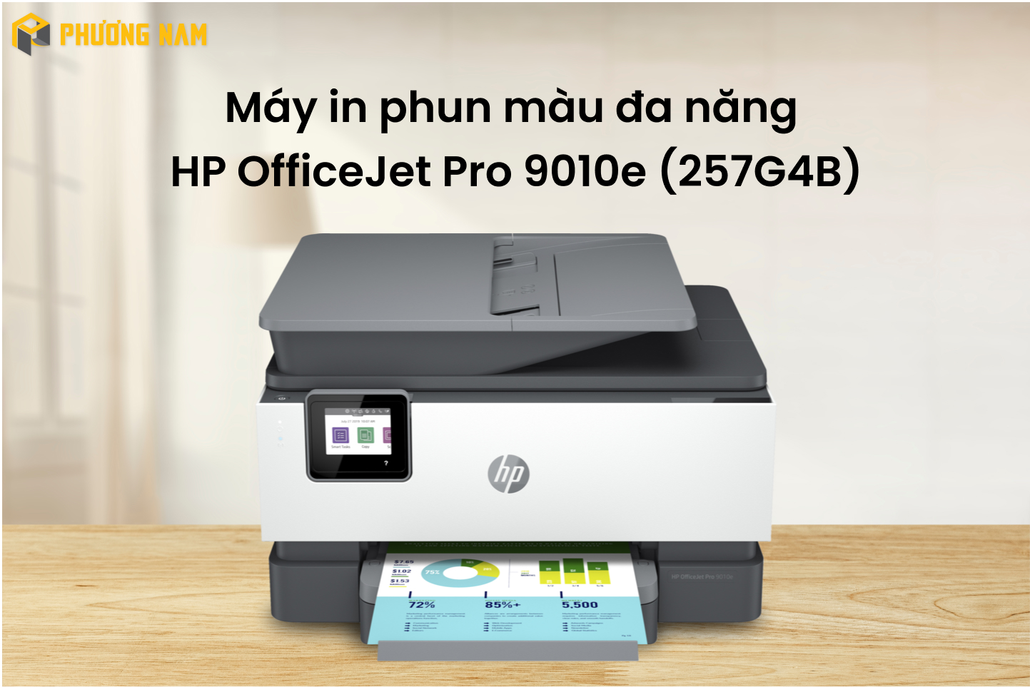 Máy in phun màu đa năng HP OfficeJet Pro 9010e (257G4B)