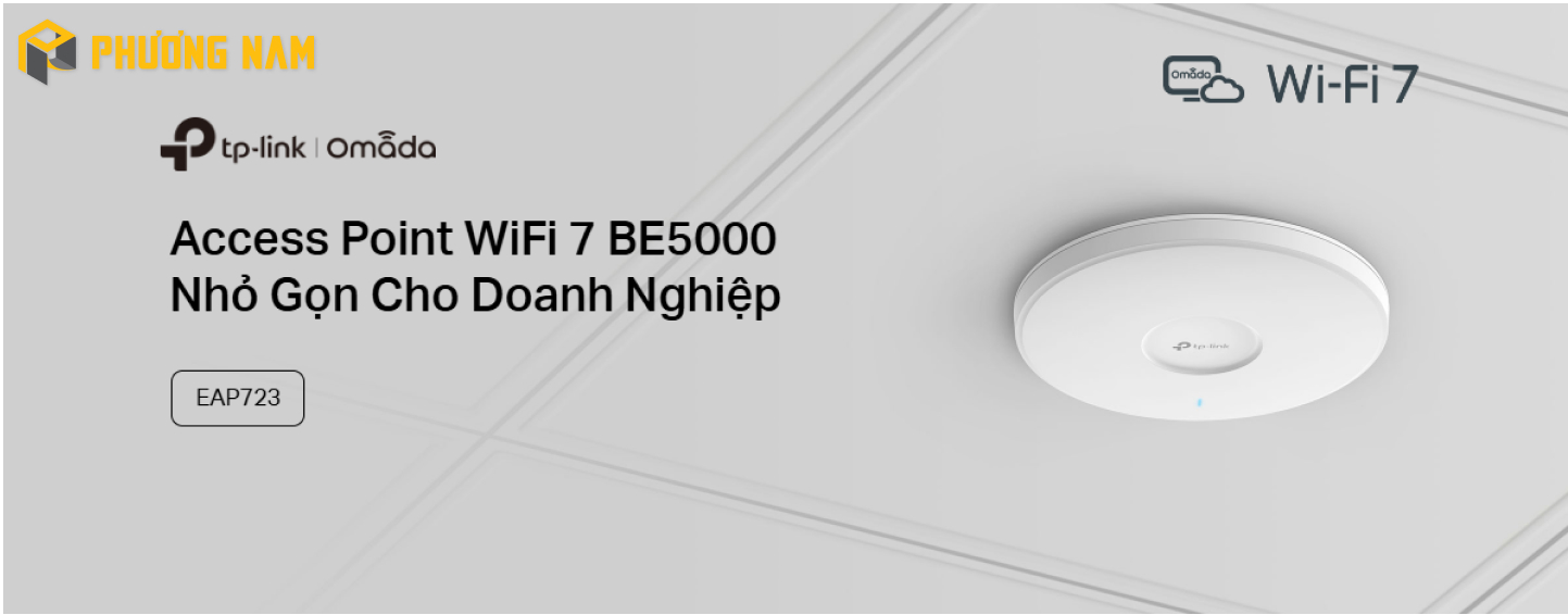 Access Point - Bộ phát Wi-Fi 7 Gắn Trần BE5000 TP-Link EAP723