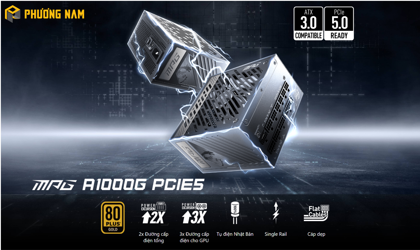 Nguồn MSI MPG A1000G PCIE5