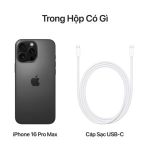 iPhone 16 Pro Max 1TB (Titan Đen) - Chính hãng VN/A