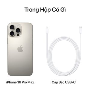 iPhone 16 Pro Max 1TB (Titan Tự Nhiên) - Chính hãng VN/A