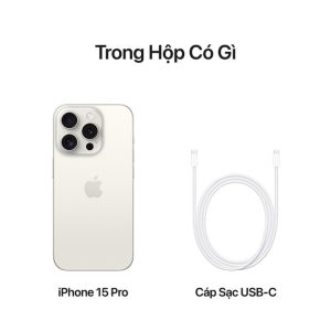 iPhone 15 Pro 512GB (Titan Trắng) - Chính hãng VN/A