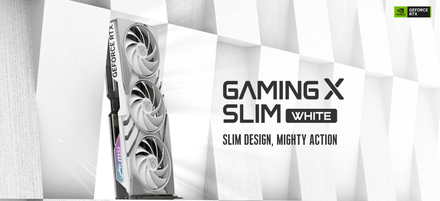 Card màn hình MSI GeForce RTX™ 4070 SUPER 12G GAMING X SLIM WHITE