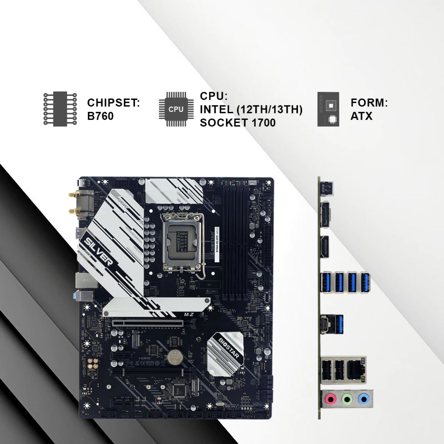 Mainboard Biostar B760MX2-E D4 (Intel) Mainboard Biostar B760MX2-E D4 (Intel)