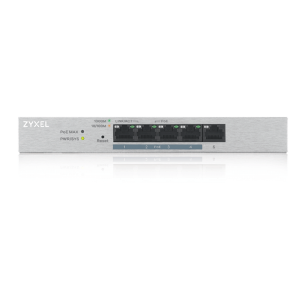 Web Managed Gigabit Switch 5 Port POE ZYXEL GS1200-5HPV2