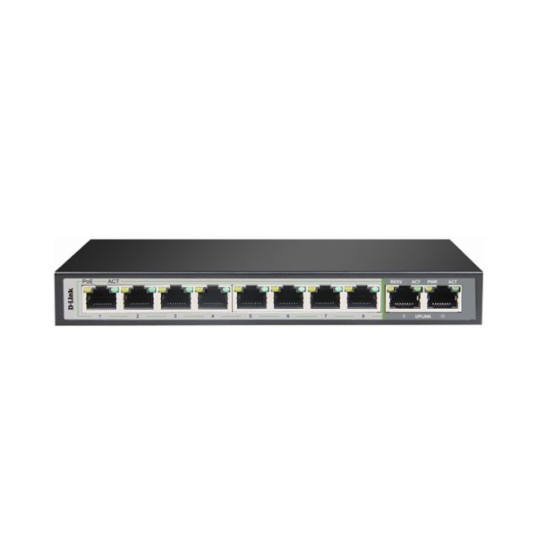 Switch 8 Port 10/100/1000 PoE D-Link DGS-F1010P-E