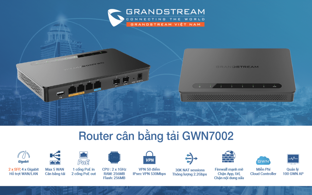 Router cân bằng tải Grandstream GWN7002