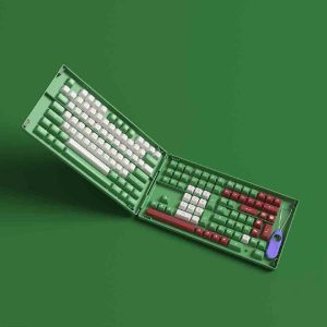 AKKO Keycap set – Matcha Red Bean PBT Double-Shot/ASA profile/158 nút