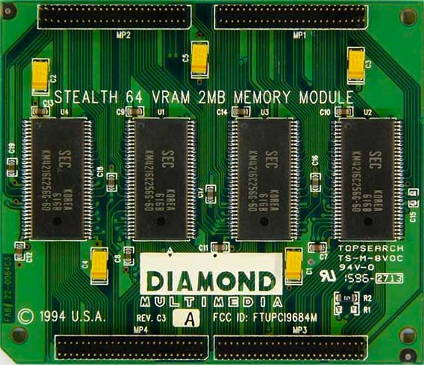 VRAM là viết tắt của từ Video RAM, với dung tích ngày nay là 1GB - 2GB, 3GB - 4GB, 8GB - 16GB