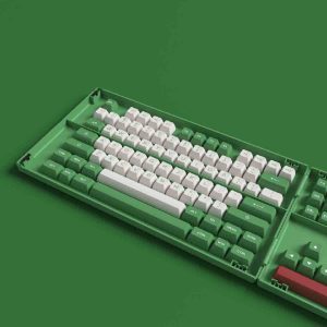 AKKO Keycap set – Matcha Red Bean PBT Double-Shot/ASA profile/158 nút