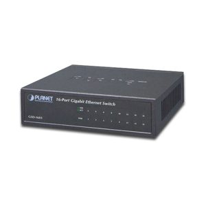Gigabit Switch 16-port 10/100/1000Mbps PLANET GSD-1603