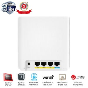 Bộ Mesh WiFi ASUS ZenWiFi 6 Chuẩn AX5400 XD6 (W-2-PK)