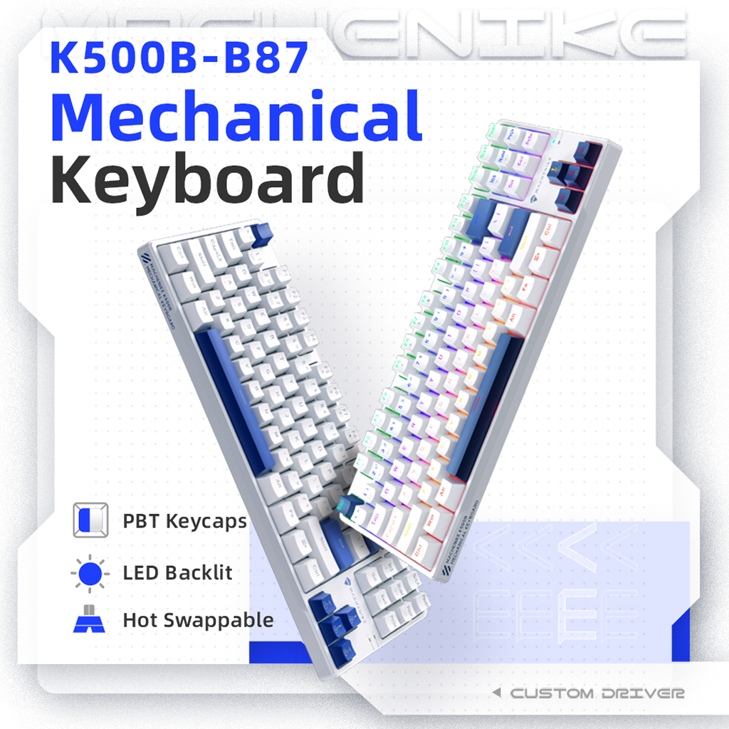 Bàn phím cơ Machenike K500B-B87 Mixed Light B Bàn phím cơ Machenike K500B-B87 Mixed Light B